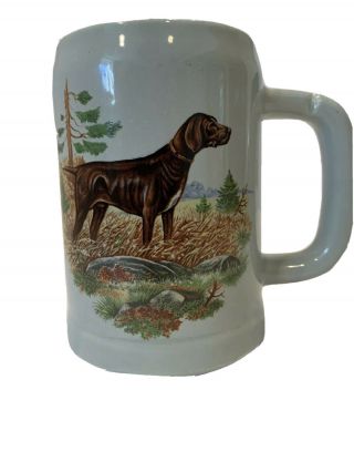 Mccoy Usa Pottery Dog Beer Stein Mug Tankard Labrador Retriever Dog 6395