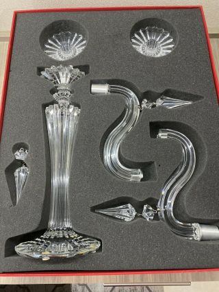 Baccarat Crystal Mille Nuits Two Light Candelabra With Box
