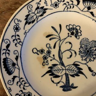 Set/4 Vintage Royal China Doorn Blue Onion Bread Plate 6.  25” 3