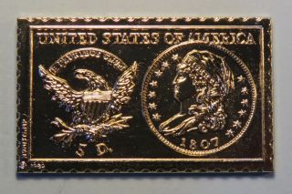 1807 United States Liberty Cap Bust 5 Dollar Numistamp Medal Coin 1980 Reed