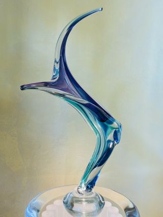 Barry Entner Abstract Glass Sculpture Signed And Dated 1998