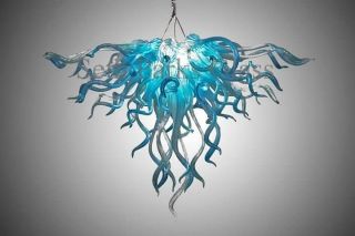 Blown Glass Chandelier By Seth Parks 24 " X 36 "