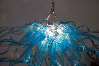 Blown Glass Chandelier by Seth Parks 24 