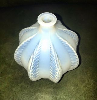 Antique Opalescent Rene Lalique Vase 1924 France Blown Mold 957 Malines Signed