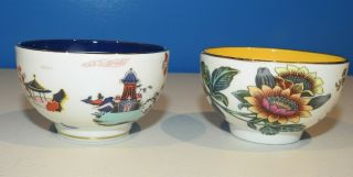 Wedgwood Wonderlust Tea Bowl 3.  3 Inch - Only Blue Pagoda & Yellow Tonquin