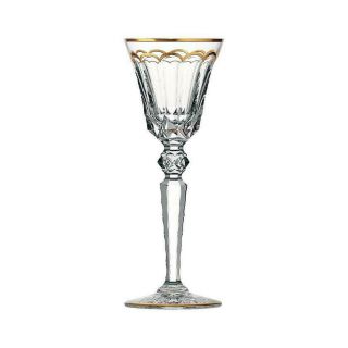 Stunning Saint Louis " Excellence " Cut Crystal Glass Wine / Water Goblet