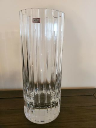 Vintage Baccarat Crystal Vase France Harmonie 11.  75”