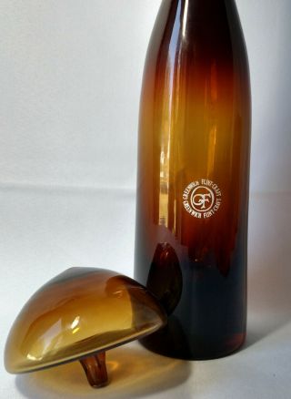Tom Connelly Greenwich Flint Craft 1163 Decanter and Stopper Mid Century Modern 2