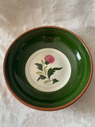 Stangl Pottery - Round Serving Bowl - Thistle Pattern - 9.  5”