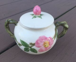 Vintage Franciscan Made In California Sugar Bowl With Lid Desert Rose