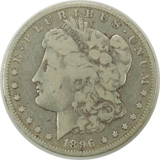 1896 - O $1 Morgan Silver Dollar Circulated American Coin As Pictured (090720)