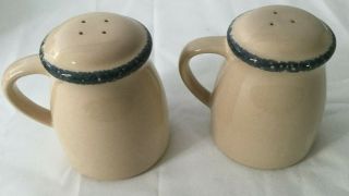 Home & Garden Party Salt & Pepper Shakers with Handles Stoneware 3