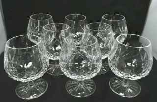 Waterford Crystal 8 Lismore Brandy Snifter Glasses,  5 1/8 "