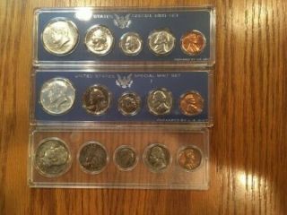 1966 - 1967 - 1968 Sms - Special Set - Proof Like Set With 40 Silver Kennedy Half.
