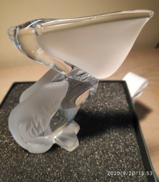 Daum Crystal Pelican.  Hand Crafted In France