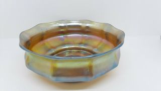 Signed L.  C.  T Louis Comfort Tiffany Favrile Bowl Studio Art Glass Gold Aurene 6”
