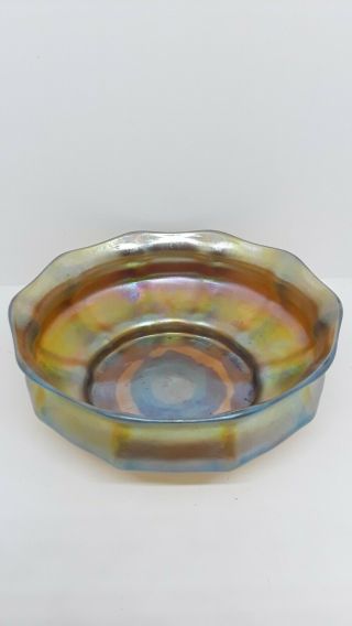 Signed L.  C.  T Louis Comfort Tiffany Favrile Bowl Studio Art Glass Gold Aurene 6” 3