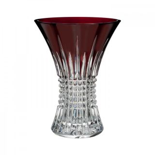 Waterford Lismore Diamond Red 8in Vase In Waterford Box 40021883