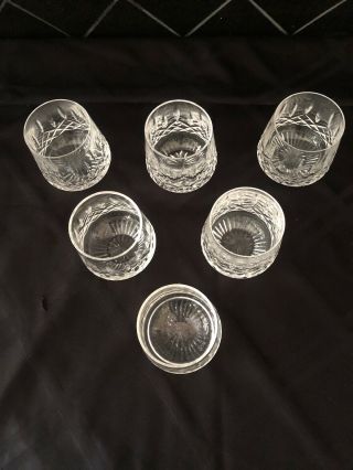 Waterford Crystal Lismore Roly Poly Old Fashion Glass Tumblers Set Of 6 Signed 3