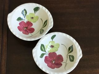 Vintage Blue Ridge Southern Potteries Lugged Cereal Dessert Bowl Set Of 2