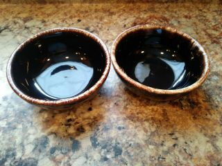 Pfaltzgraff ? Gourmet Brown Cereal Bowls Set Of 2 5 - 5/8 " X 2 - 3/8 " Bin 1078