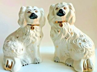 C1870 Royal Doulton 1378 - 6 A Staffordshire Models Of Spaniels Dog