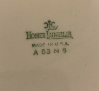 Vintage Thanksgiving Turkey Platter 15” Oval Gold Edge Homer Laughlin USA 3