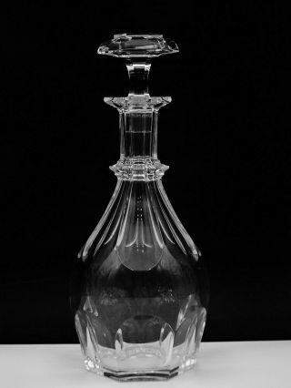 Baccarat Crystal " Harcourt 1841 " 11 3/4 " Decanter Hand - Crafted In France
