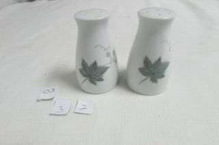 Vintage Noritake Japan Leaf Pattern Salt And Pepper Shaker Set