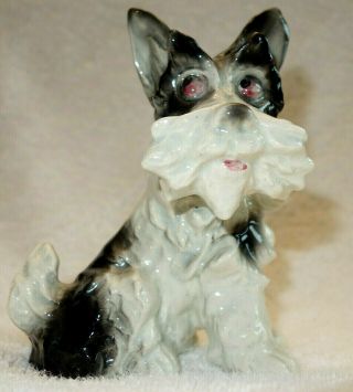 Erphila Germany Dog Figurine Porcelain Vintage 7 "