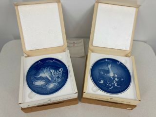 A Bing & Grondahl Mother’s Day Plates 1971 & 1973 In Boxes