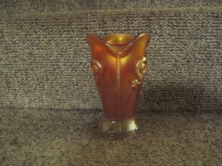 Antique Northwood Tornado Marigold Carnival Glass 6 " Vase