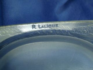 R Lalique FROSTED Glass NUDE Medicis Pin Dish 280 c1924 Antique Crystal TRAY NR 3