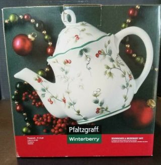 Pfaltzgraff Winterberry 4 Cup Teapot 109 - A13 - 00