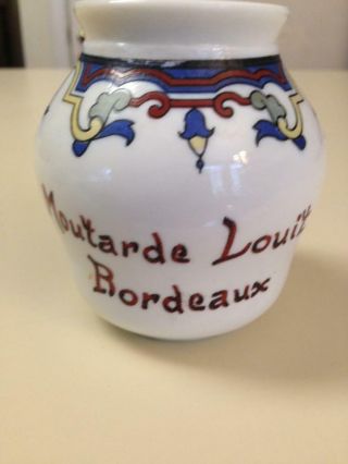 Vintage French Mustard Jar Moutarde Loiut Bordeaux French Kitchen