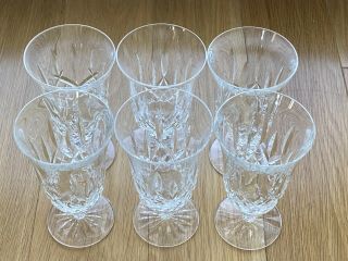 Six (6) Waterford Crystal Stemware Lismore Iced Beverage Glass