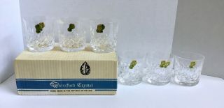 6 Vintage Waterford Crystal " Lismore " 9 Oz Old Fashion Tumblers Boxed