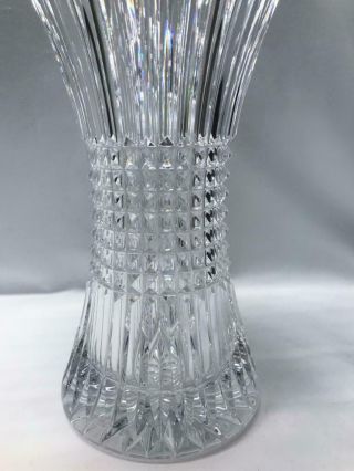 Waterford Lismore Diamond Crystal Glass Vase 14 