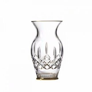 Waterford Lismor Essence Gold Accents Vase 8 "
