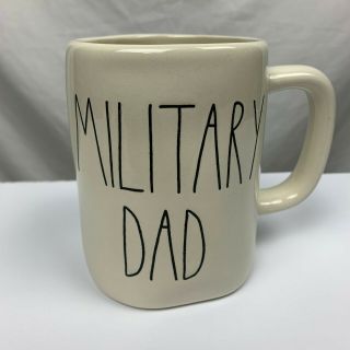 Rae Dunn Military Dad Mug White Ceramic Coffee Mug For Father 