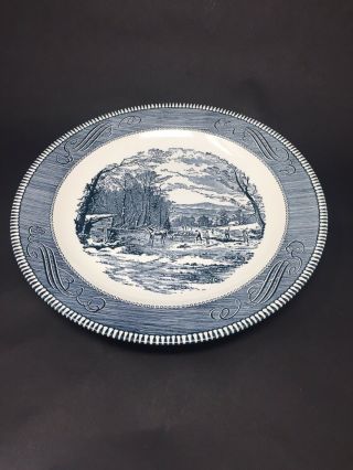 Currier And Ives 11 - 1/2 Inch Chop Plate