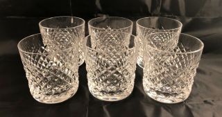 Waterford Crystal Alana Set Of 6 Old Fashioned Glasses