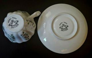 Royal Tara Bone China Shamrocks Cup and Saucer,  made in Ireland 3