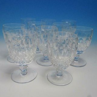 Waterford Crystal - Colleen Pattern - 10 Water Glasses - 5¼ Inches - 8 Ounces