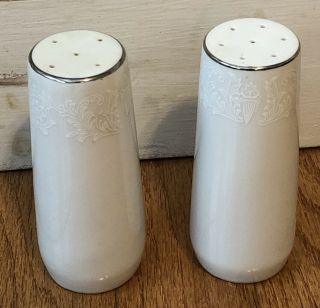 Crown Victoria Lovelace China Salt And Pepper Shakers