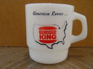 Fire - King America Loves Burger King Hamburgers Advertising Coffee Mug