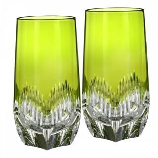 Waterford Mixology Neon Green Hiball Pair Set Of Two 162827