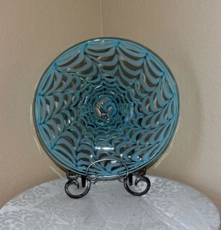Waterford Evolution Aqua Blue Art Glass Bowl