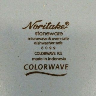 NORITAKE Colorwave Ice Square Stoneware,  Dinner Plate, 3