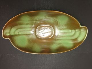 Vintage Frankoma 202 Flower Bowl In Prairie Green - Pottery Art